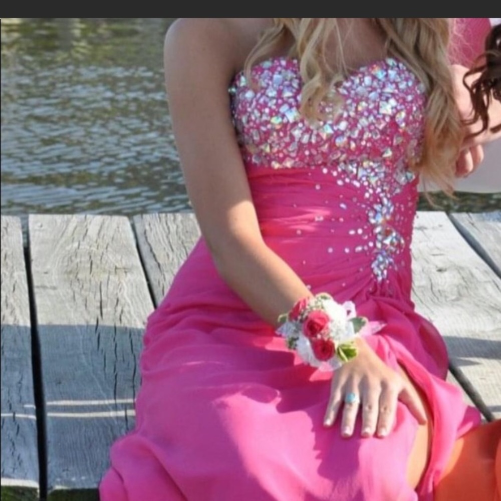 Pink with rhinestones Prom/Formal Dress